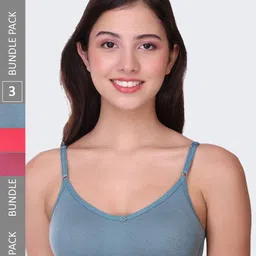 POOJA RAGENEE Pack Of 3 Full Coverage Wireless Bras-picture-17