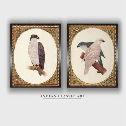 Indian Classic Art Multicolor Canvas Abstract Wall Art-image-98