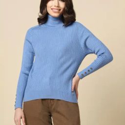 Allen Solly Blue Regular Fit Sweater-picture-16