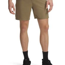 Under Armour Brown Relaxed Fit Sports Shorts-image-71