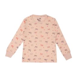 Bodycare Kids Peach Printed Full Sleeves T-Shirt-image-31