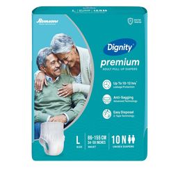 Dignity Premium Tape Style Adult Diapers -L - 10-Pcs-image-67