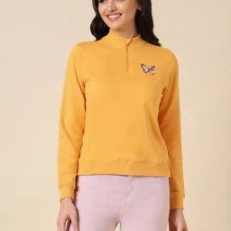 Allen Solly Yellow Cotton Printed Sweatshirt-image-73