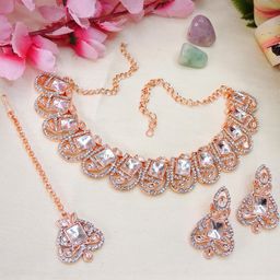 VATSALYA creation Women White Jewellery Set-image-48