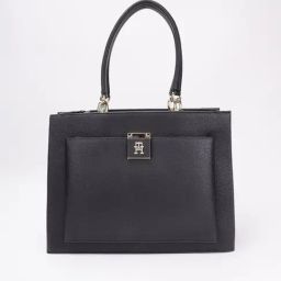 TOMMY HILFIGER PU Black Women Handbag-picture-19