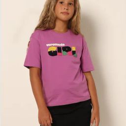 VERO MODA GIRL Purple Embellished T-Shirt-image-34
