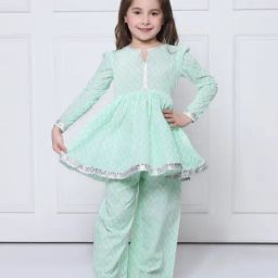The Pony & Peony Co. Green Cotton Regular Printed Suit Sets-image-88