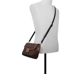 ALDO Brown Overflow Printed Medium Cross Body Bag image 4