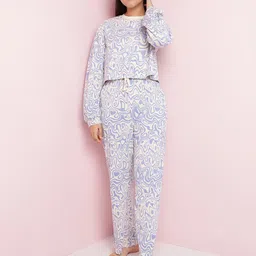 Lil Tomatoes Girls Printed Night suit-image-59