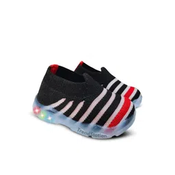 FootStation Kids Black LED Light-Up Casual Shoes-image-63