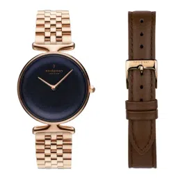 Nordgreen UN32RG5LRORBLEBR Unika Analog Watch for Women With Interchangeable Strap-image-80