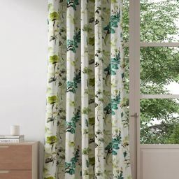 DDecor Floral Multicolor Polyester 9 ft Long Door Curtain-image-24