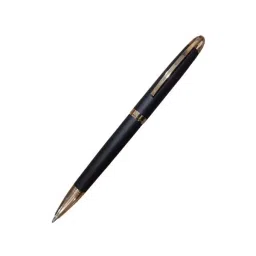 PREMEC Ballpoint Pen Brass Black with Gold Plated Trim, PREBG-1200-19