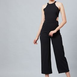 Athena Women Black Solid Basic Jumpsuit-picture-16