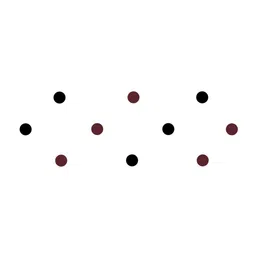 Comet Busters 10 Pcs Reusable Designer Bindis - Burgundy & Black image 3
