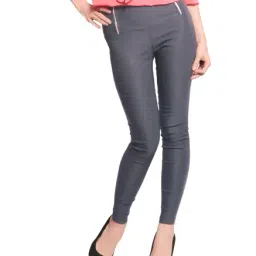 Miss Chase Grey Slim Fit Jeggings-image-18