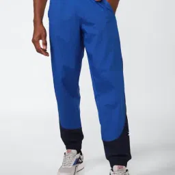 Reebok Blue Regular Fit Colour Block Sports Joggers-picture-6