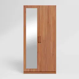 Godrej Interio Riga 2-Door Wooden Wardrobe, Fine Walnut (1-Year Warranty, 1 Drawer)-image-52