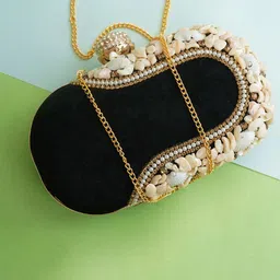 FOR THE BEAUTIFUL YOU Embroidered Embellished Box Clutch-11