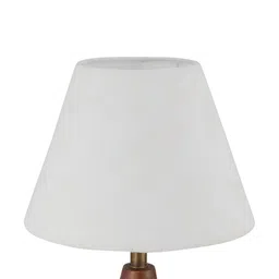 Fabindia White Frusturical Shaped Cotton Lampshade-image-14