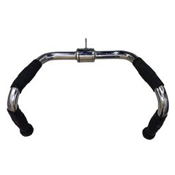 generic Pro-Grip Multi Purpose Bar Gym Rowing Handle (Black and Silver) image 1