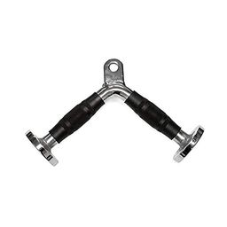 generic Cable Attachment Combo: Triceps Straight LAT Bar, Triceps Rope, Triceps V Shaped Handle, Rowing Handle, D Handle Pair image 4