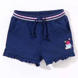 Babyhug Cotton Knit   Mid Thigh Length Shorts Ice Cream Print - Navy Blue-image-41