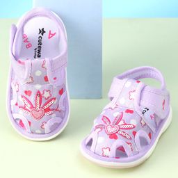 Cute Walk by Babyhug Velcro Closure Sandals -Purple-picture-44