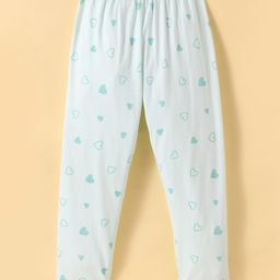 Tango Single Jersey Knit Full Length Heart Printed Lounge Pant - Light Green-picture-7