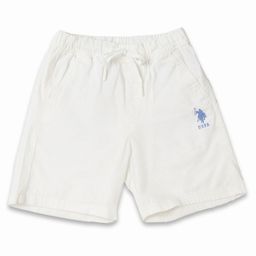 US Polo Assn Cotton Knit Above Knee Length Solid Shorts - White-image-60