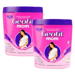 Geofit Mom Protein Powder Enriched with Nutrients, Improves Metabolism and Immune System For Pregnant Women 250g-Vanilla Flavor (Pack of 2)-2