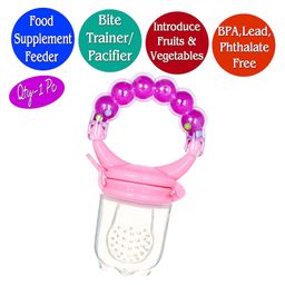 Kritiu Baby Sippy Spout Cup With Handles 200 ml & Rattel Fruit Feeder Combo Of 2 - Multicolor image 3
