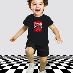 MITANSH Kids Spider-Man Printed Round Neck T-Shirts With Shorts-image-25