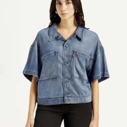 Levi's Blue Cotton Regular Fit Denim Jacket-picture-37