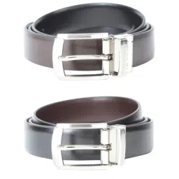 Peter England Black & Brown Others Reversible Belt for Men-picture-14