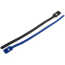 RS PRO Cable Tie Hook and Loop 325x25 mm Blue Nylon, 1797176-60