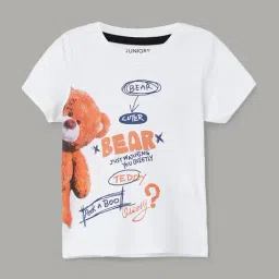 Juniors by Lifestyle White Printed Regular Fit T-Shirt-image-82