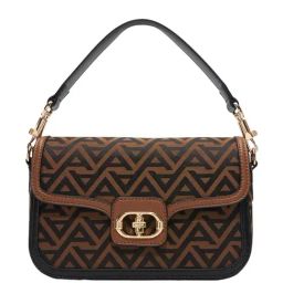 ALDO Brown Overflow Printed Medium Cross Body Bag-18