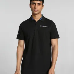 Puma BMW M Motorsport Black Cotton Regular Fit Sports Polos-image-83