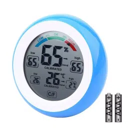 amiciSense Digital Weather Station Thermometer Hygrometer for Indoor Temperature and Humidity Monitoring with Touch Display-4