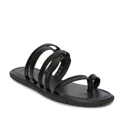 Gabicci Men's Black Toe Ring Sandals image 1