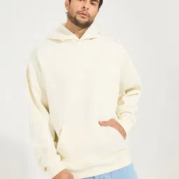 Styli Cream Oversized Graphic Hoodie-image-98