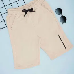 Pantaloons Junior Boys Antique White Cotton Solid Shorts-picture-17