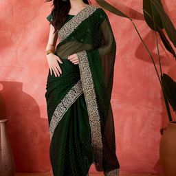 Sangria Embroidered Saree with Unstitched Blouse-picture-27