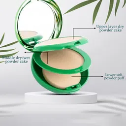Adbeni Green Tea 2-In-1 Compact Powder Concealer - 20g - Shade 01 image 3