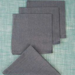 Fabindia Home Mysa Blue Cotton 94 TC Napkins - Set of 4-41