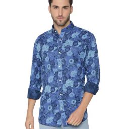 GANT Blue Floral Print Shirt-picture-46