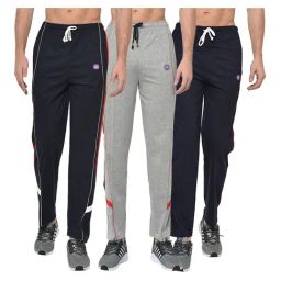 Vimal Jonney Multicolor Cotton Trackpants - Pack of 3-image-34