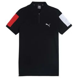 Puma Kids One8 Virat Kohli Black Cotton Printed Polo T-Shirt-image-46