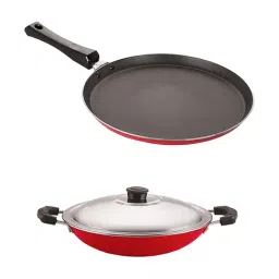 Nirlon Non-Stick Red Aluminium Bpa Free Kitchen Cooking Essential Set-33